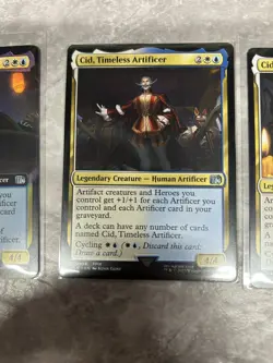 MTG FIN Cid, Timeless Artificer 414 420 & 480 Borderless Foil Final Fantasy LOT - Image 3