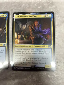 MTG FIN Cid, Timeless Artificer 414 420 & 480 Borderless Foil Final Fantasy LOT - Image 4