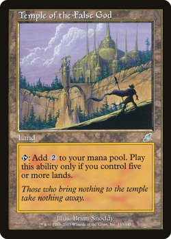 Temple of the False God #143 (Damaged) Scourge SCG Magic MTG - Image 1