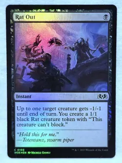 Rat Out 103 Wilds of Eldraine Foil Magic The Gathering - Image 1