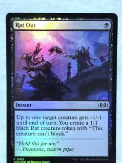 Rat Out 103 Wilds of Eldraine Foil Magic The Gathering - Image 3