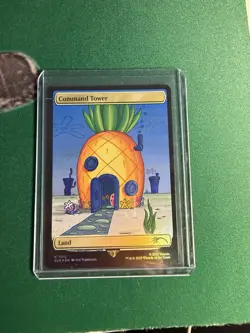 MTG Secret Lair x Spongebob Squarepants 7012 Command Tower Rainbow Foil - Image 1