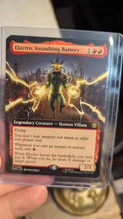 1x Electro Assaulting Battery Extended Art NM SPM Magic MTG Firebend EDH x1 - Image 1