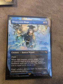 Snapcaster Mage (Borderless) (Chocobo Track Foil) Commander: Final Fantasy Foil - Image 1