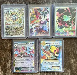 Pokemon mixed lot: illustration rare, promo, full art, and Ex. Invest - Image 5
