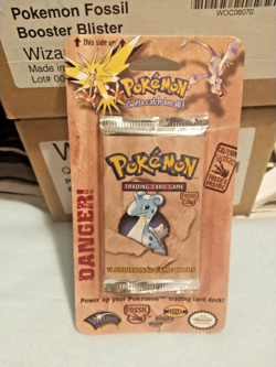 1999 Pokemon Fossil Blister Pack - Factory Sealed (Unopened) WOTC Lapras - Image 1
