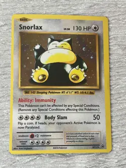 Pokemon SNORLAX XY179 Collecting Card - VERY GOOD to MINT - never played with - - Image 2