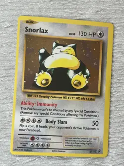 Pokemon SNORLAX XY179 Collecting Card - VERY GOOD to MINT - never played with - - Image 5