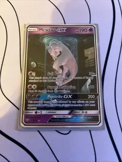Pokemon TCG Mewtwo GX 39/73 Shining Legends Holo Ultra Rare 2017 NM Sleeved - Image 1