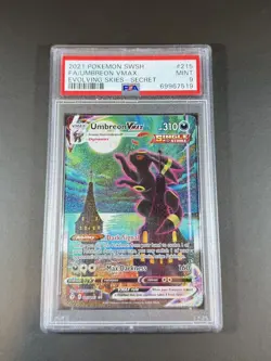 Pokemon 2021 Umbreon VMAX 215/203 Alt Art Secret Rare Evolving Skies PSA 9 - Image 1