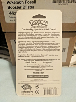 1999 Pokemon Fossil Blister Pack - Factory Sealed (Unopened) WOTC Zapdos - Image 3