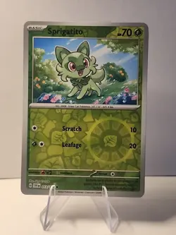 Sprigatito 013/198 SV01: Scarlet & Violet Base Set Reverse Holo Pokemon TCG NM - Image 1