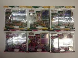 Pokemon - Sword & Shield - Evolving Skies & Fusion Strike - 3 Pack Blisters Set - Image 1