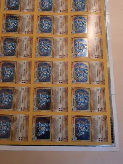 Uncut Sheet Of 1st Edition Base Set Machamp Pokemon Tcg - Image 3