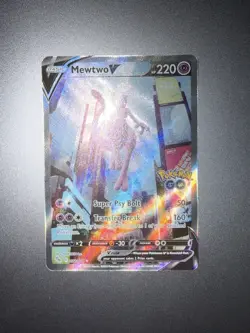 Mewtwo V (Alternate Full Art) 072/078 Pokemon GO Holo - Image 1