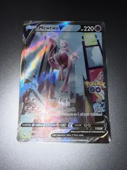 Mewtwo V (Alternate Full Art) 072/078 Pokemon GO Holo - Image 2