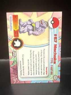 Pokemon Machoke #67 Topps Chrome Base Holo Copy 2 - Image 3