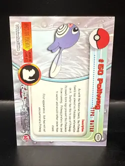 Pokemon 2000 Topps Chrome Pokemon Poliwag #60 TV Animation Edition Foil - Image 4