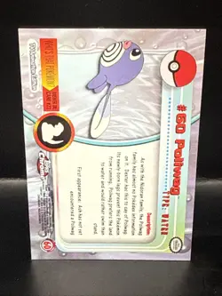 Pokemon 2000 Topps Chrome Pokemon Poliwag #60 TV Animation Edition Foil - Image 5