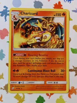 Pokemon TCG Charizard 14/181 Sun & Moon Team Up Non Holo Rare English 2019 - Image 1