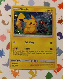 Pokemon TCG Pikachu SM86 Cosmos Holo Black Star Promo Sun & Moon English 2017 - Image 1