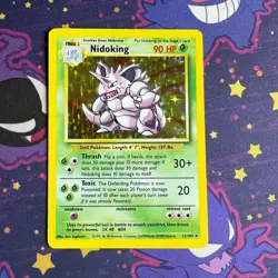 Pokemon TCG Nidoking Base Set Holo Unlimited Holo Rare 11/102 LP - Image 1