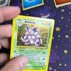 Pokemon TCG Nidoking Base Set Holo Unlimited Holo Rare 11/102 LP - Image 2