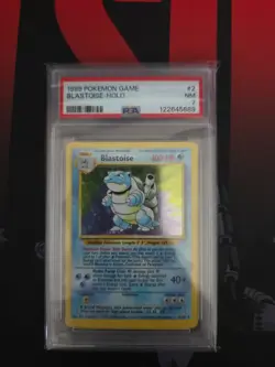 1999 Pokemon Game Blastoise Holo Psa 7 - Image 1