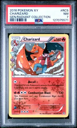 CHARIZARD 2016 Pokemon XY Generations Radiant Collection #RC5 - PSA 7 - Image 1