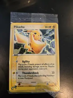 SEALED 2003 Pokemon Pikachu 012 Meowth 013 Black Star Promo Holo WOTC E-Reader - Image 1