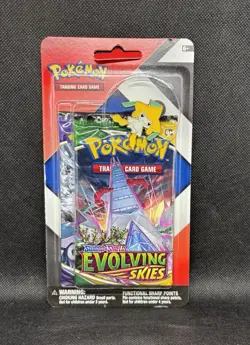 Pokemon Evolving Skies & Chilling Reign 2 pack Blister w/ pin - Sealed - SEE PIC - Image 1