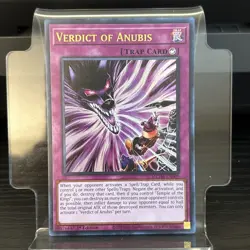 Verdict of Anubis MZTM-EN009 (Ultra Rare) Yu-Gi-Oh! Maze of the Master 1st Ed - Image 1
