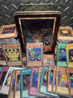 | Yugioh Buster Blader BPT-006 Vintage Tin Lot Foils, Rares, Commons NM-HP | - Image 1