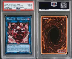 PSA 9 Maliss Q Red Ransom Collector's Rare CRBR-EN018 1st Ed Yugioh Graded CR - Image 3