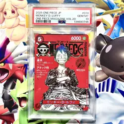 Monkey D Luffy ST21-014 PSA 10 One Piece Magazine Vol. 20 PROMO - Image 1