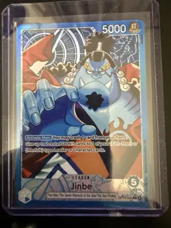 One Piece Jinbe Leader OP-040 Alternate Art Foil (The Azure Sea’s Seven English) - Image 1