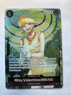 Miss.Valentine Mikita Dash Pack Promo OP14-087 One Piece TCG English NM - Image 1