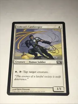 2011 Magic: The Gathering 2012 Gideon's Lawkeeper Card - Image 2