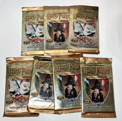 Harry Potter TCG 7 New Sealed packs 2001+ Two foils and Set of playing cards 742818140294 - Image 2