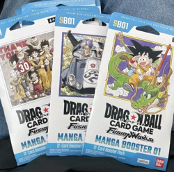 Dragon Ball Super Card Fusion World Manga Booster SB01 (Lot of 3, Random Art) - Image 2