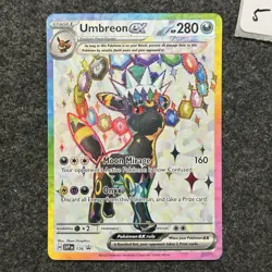 Umbreon ex SVP176 Sv: Scarlet & Violet Promo Cards Holo Pokemon Black Star NM 5 - Image 1