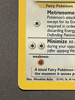 Clefable Holo 1/64 Jungle Unlimited WOTC 1999 MP Pokemon Card - Image 5