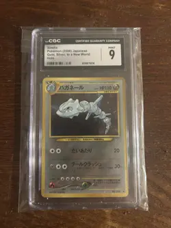 CGC 9 MINT Steelix 2000 Neo Genesis Japanese 208 Holo Pokemon Card - Image 1