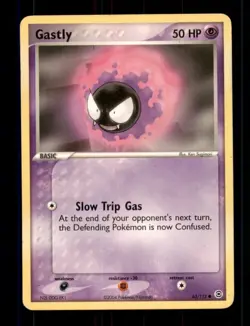 2X Pokemon Card Gastly (EX FireRed LeafGreen) 63/112 HEAVILY PLAYED Non-Holo TCG - Image 1
