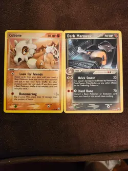Pokemon Card Dark Marowak & Cubone (Team Rocket Returns) - Image 1