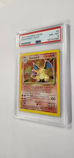 PSA 8 Pokemon Card: Charizard 4/102 Holo Base Set - Image 2