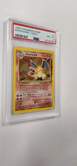 PSA 8 Pokemon Card: Charizard 4/102 Holo Base Set - Image 3
