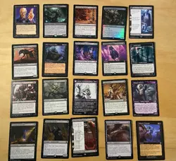 Magic The Gathering Lot Of 20 Black Cards Including Rares and Mythics NM - Image 1