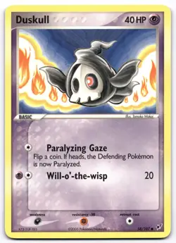 Duskull 58/107 Deoxys Pokemon Card Vintage WOTC | LP - Image 1