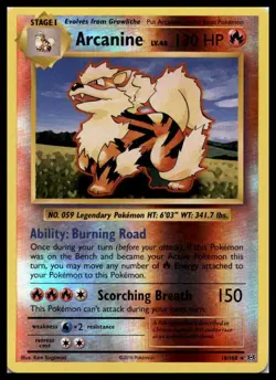 Arcanine 18/108 XY - Evolutions Reverse Holo Pokemon Card | NM - Image 1